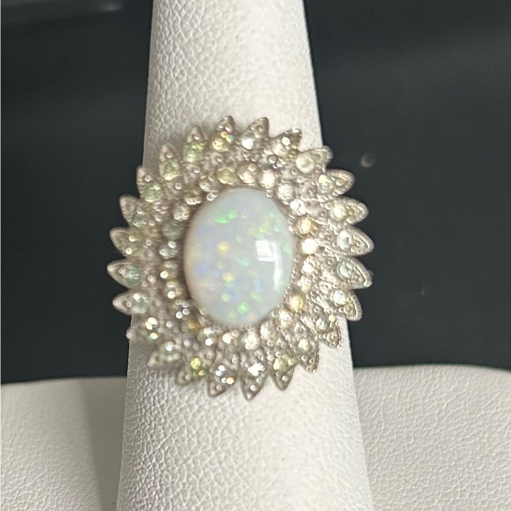 Authentic Opal & Sterling ring - Picture 3 of 7